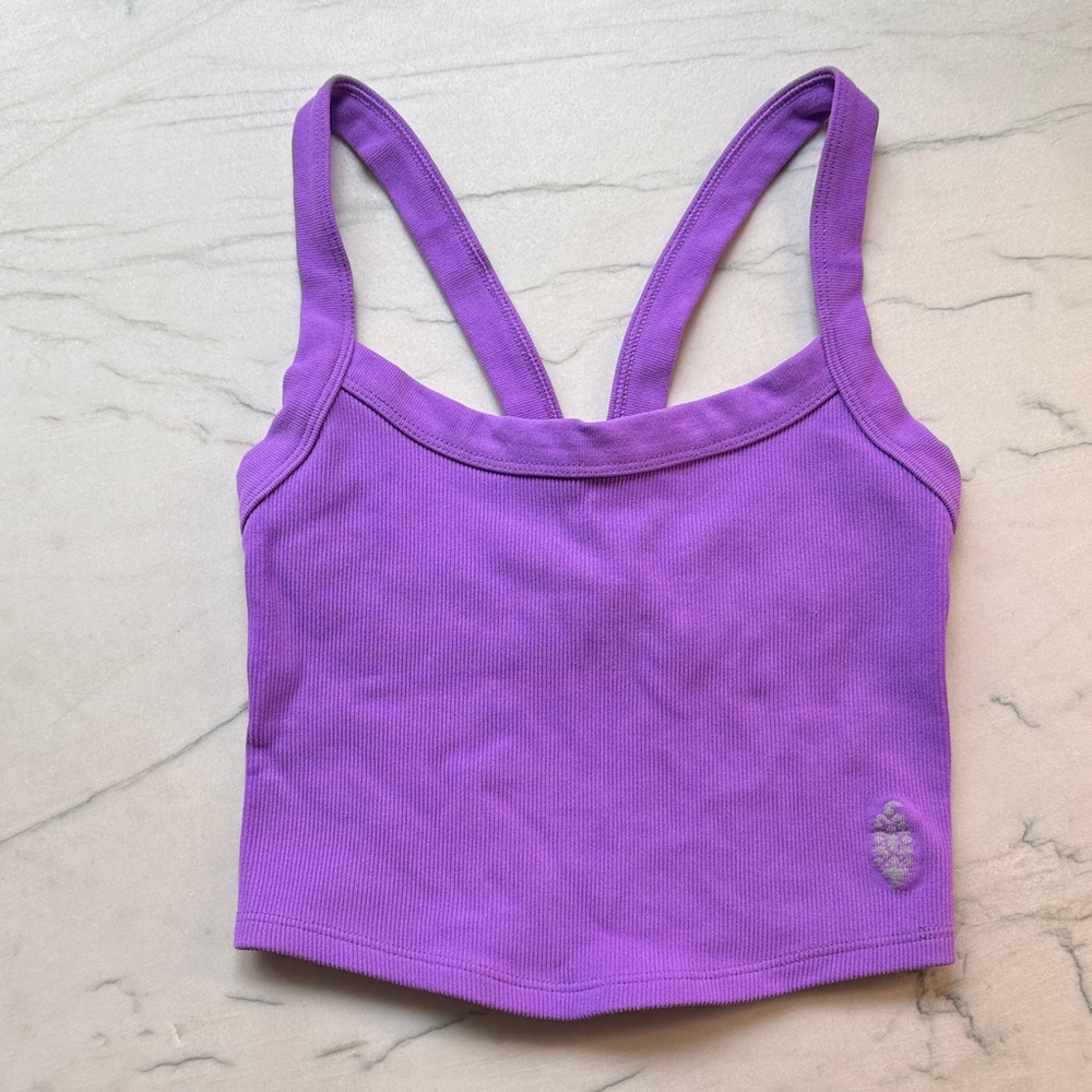 Free People Movement All Clear Solid Cami Purple Size XS/S